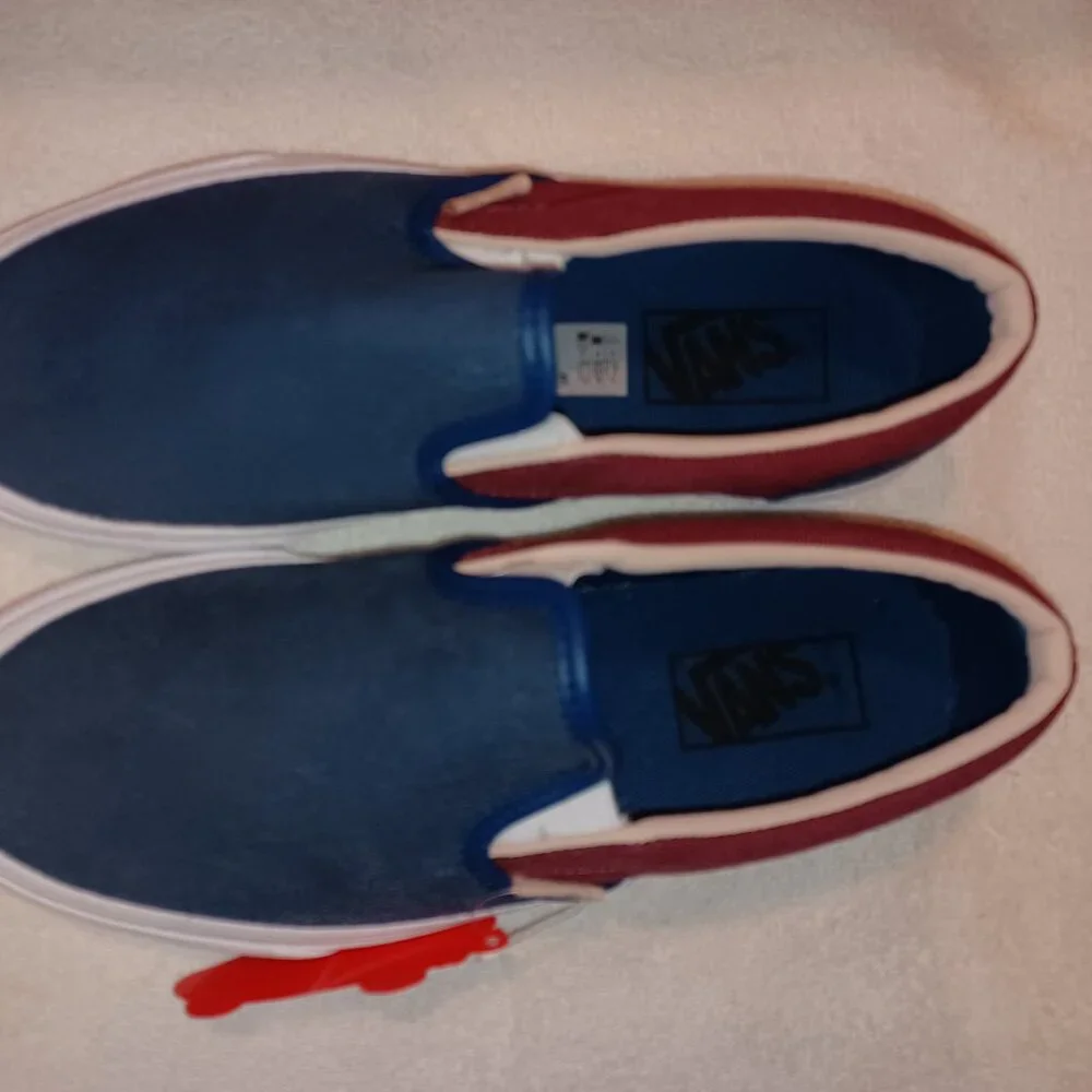Vans Men's 8/Women's 9.5 Classic Slip On (textured Suede) Sailor Blue/Port